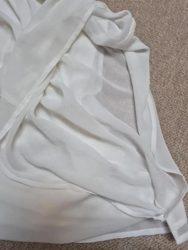 Camaieu Blusa Sem Mangas Decote Contrastante Branco EU40 – photo 14